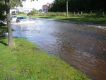 Hochwasser in der Lise-Meitner Strasse