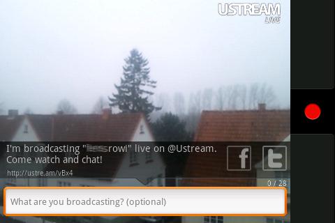 Ustream Broadcasting